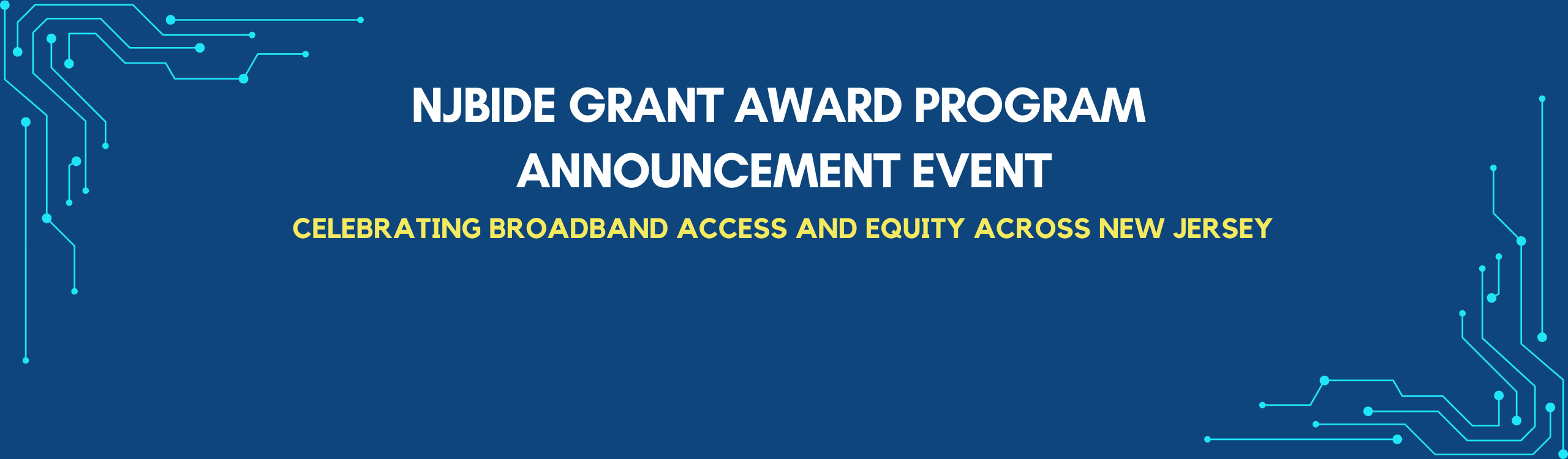 NJBIDE GRANT AWARD PROGRAM ANNOUNCEMENT